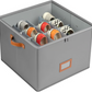 👟 50% DE RÉDUCTION ! 🧺 Boîte de Rangement en Tissu pour Chaussures – Pliable & Respirante – 16 Compartiments & Couvercle Transparent pour Placard 🏠