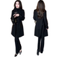 ⏳Spécial à durée limitée⏰Manteau élégant à rayures noires pour femme🧥