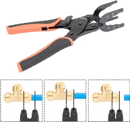 🔧 PROMO LIMITÉE -50% ! ✨ Pince Déconnexion Push-Fit 3-en-1 – Multi-Tailles 1/2", 3/4", 1", Compatible Cuivre/PEX/CPVC, Ergonomique, 1 Main · Plomberie & Chauffage 💪