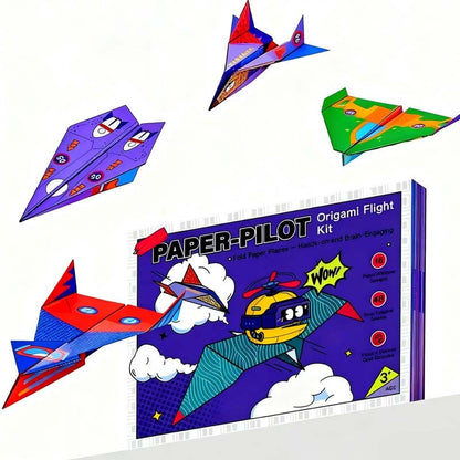✈️ -50% ! 🛩️ Kit Créatif d’Avions en Papier à Faire Soi-Même – Papier Cartonné Premium – 16 Modèles – Guide Visuel Étape par Étape – STEM & Créativité pour Enfants 🎨
