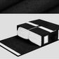 🎁 -50% ! 🛏️ Set de Draps Pliables Organiseur – Lin Imitation + Carton – Fenêtre Transparente & Fermeture Solide pour Literie Queen/King 📦