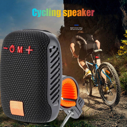 Altavoz Bluetooth impermeable para bicicleta con soporte de montaje