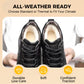 Men's all-weather mid-top sports leather shoes
