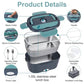 🍱 50% DE RÉDUCTION ! ⚡ Ensemble Boîte à Lunch 2-en-1 – Acier Inoxydable & Plastique – 60W Double Tension & 1,5L for Repas Chauds