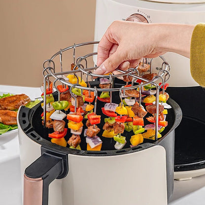 🎉 50% DE RÉDUCTION ! 🍗 Grilles Cuisson Inox 316 – Acier Inoxydable 316L – Multi-niveaux & Antiadhésives for Friteuse à Air