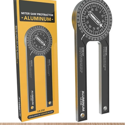 📐 -50% ! 🔧 Rapporteur de Scie à Onglet 7 Pouces – ABS + Alliage Aluminium – Graduations Précises & Design Ergonomic – Idéal pour Coupes d’Angle 🪚