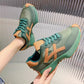 👟🌟 PROMO LIMITÉE 50% ! Sneakers Femme à Semelle Épaisse – Design Tendances, Confort Optimal, Matériau PU, 3 Couleurs, 6 Pointures, Parfaites pour le Quotidien & le Style Urbain ✨