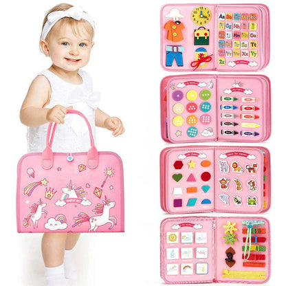 🧸 50% DE RÉDUCTION ! 📚 Tableau d’Activités d’Apprentissage en Feutre – Feutre Doux & Durable – 380 g – Interactif & Portable for Tout-Petits