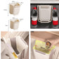 🗑️ -50% ! 🧹 Poubelle Suspendue Pliable Polyvalente pour Cuisine – PP + TPR – 6 L / 11 L – Beige/Gris – Gain de Place pour Petits Espaces 🏠