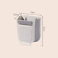 🗑️ -50% ! 🧹 Poubelle Suspendue Pliable Polyvalente pour Cuisine – PP + TPR – 6 L / 11 L – Beige/Gris – Gain de Place pour Petits Espaces 🏠