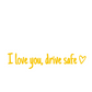 ⏳60 % OFF !!💖 I Love You Drive Safe Car Rearview Mirror Decal