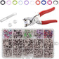 🧵 50% DE RÉDUCTION ! 🔘 Kit de Pose de Boutons DIY – Cuivre & Fer – Pince & 90-200 Jeux for Couture & Réparation