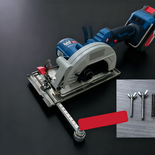 🔥🔨 DERNIER JOUR PROMO FLASH 50% ! Guide de Coupe en Acier Inoxydable pour Scie Circulaire – Double Axe, Échelle Laser, 600mm, Système Réglable, Compatible Toutes Scies ⏰
