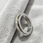 🎉🔥 ÉCONOMISEZ 50 % ! Bague rotative en acier titane. Zirconia taille brillant sur toute la circonférence – design rotatif anti-stress pour occuper vos mains 💍