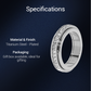 🎉🔥 ÉCONOMISEZ 50 % ! Bague rotative en acier titane. Zirconia taille brillant sur toute la circonférence – design rotatif anti-stress pour occuper vos mains 💍