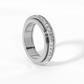 🎉🔥 ÉCONOMISEZ 50 % ! Bague rotative en acier titane. Zirconia taille brillant sur toute la circonférence – design rotatif anti-stress pour occuper vos mains 💍