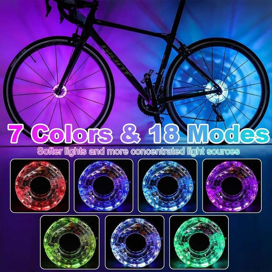🔥 Hot Sale 35% OFF 🔥 LED Cycling Wheel Hub Light for Night Riding