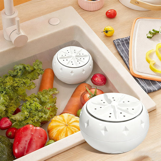 🍉 PROMO LIMITÉE -50% ! 🥬 Lave-Fruits et Légumes Portable – Technologie Vortex, Sans Produits Chimiques, USB, Compact, Idéal Cuisine Familiale 🍃