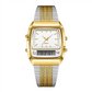 ⌚ PROMO LIMITÉE -50% ! ✨ Montre Rétro Carrée Double Affichage – Analogique & Numérique, Boîtier Zinc Durable, Bracelet Acier Inox · Or-Noir, Or, Noir & Or-Argent 🔋