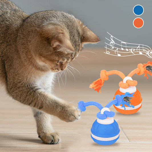 🏆 Hot Sale -50% OFF ✨Interactive Rolling Cat Ball with Bird Sounds