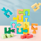 Wooden Geometric Shape Matching Puzzle for Toddlers