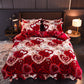 🛌4 Piece Print Cozy Comforter Bedding Sets