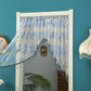 ✨ 50% DE RÉDUCTION ! 🚪 Rideau de Porte Court Dentelle Franges – Polyester – Broderie Florale & Perles for Séparation & Déco