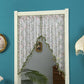 ✨ 50% DE RÉDUCTION ! 🚪 Rideau de Porte Court Dentelle Franges – Polyester – Broderie Florale & Perles for Séparation & Déco