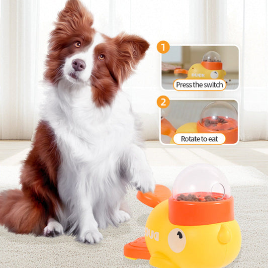 🐾 PROMO FLASH : 50% DE RÉDUCTION ! Jouet Distributeur de Croquettes 2-en-1 pour Chats et Chiens – Forme de Canard Ludique & Base Antidérapante for un Repas Interactif et Amusant 🦆✨