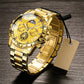 Men's Luminous Waterproof Flywheel Quartz Watch
