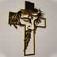 Jesus Cross Metal Sign Christ Wall Decoration