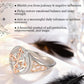 📢 50% DE RÉDUCTION ! ⏰ Bague Zirconium Nœud Celtique – Cuivre + Zircon – Bicolore Or Rose & Argent for Homme & Femme