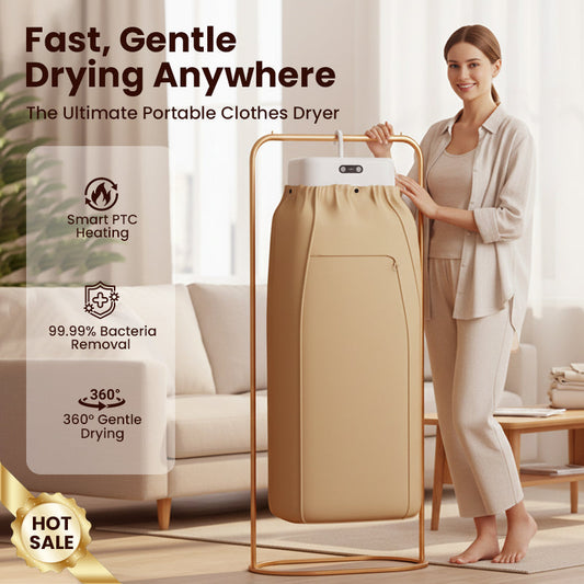 🏆60 % OFF !!⚡Portable 600W PTC Heating Clothes Dryer