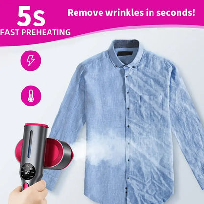 🔥 PROMO LIMITÉE -60% ! ⚡ Défroisseur à Main Vapeur – Chauffe en 5s, Tête Rotative 90°, 7 Niveaux, Anti-acariens 99,99% · Idéal Voyage & Maison ✨