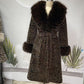 📢📢55 %  OFF !! ⏰Women's Leopard Print Fluffy Faux Fur Coat with Belt🧥