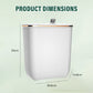 🏠 50% DE RÉDUCTION ! 🗑️ Poubelle de Cuisine Suspendue avec Couvercle – Gain de Place, Bloque les Odeurs & Fixation Murale – Idéale pour Petites Cuisines, Sachets de Thé et Déchets Quotidiens ✨🧹
