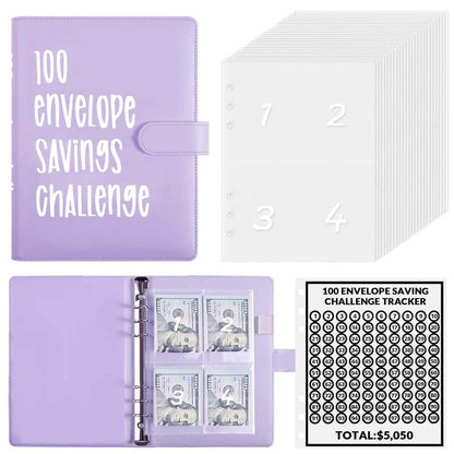 🏆55 % OFF !!🔥100-day Money-saving Envelope Challenge Binder