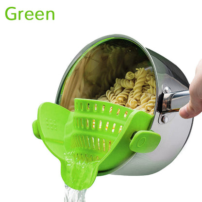 ⏳43 % OFF !!🚀Clip on Silicone Strainer for Pots & Pan