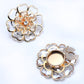 📢📢50%  OFF !! ⏰Chic Rhinestone Floral Cufflink & Brooch🌸🪡