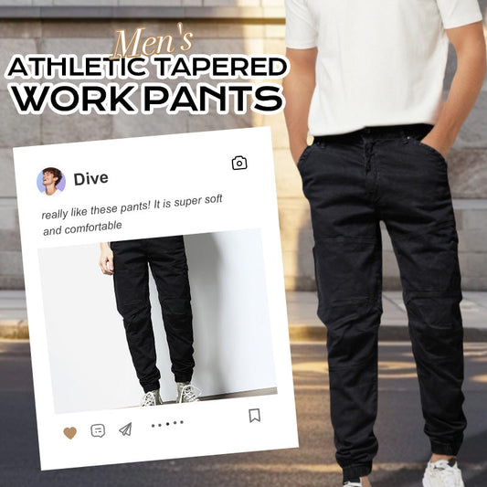 Men's Athletic Tapered Work Pants