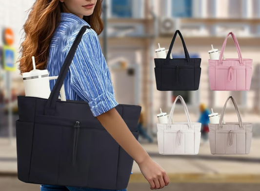 🎒 -50% ! 🧊 Sac Fourre-Tout Matelassé Wandering Nature – Nylon/Léger – 20 L & Poche Élastique pour Gourde 40 oz – Idéal pour Travail, Gym et Voyage 🏋️
