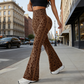 🧡🐆Women’s Leopard Print Flared Yoga Pants