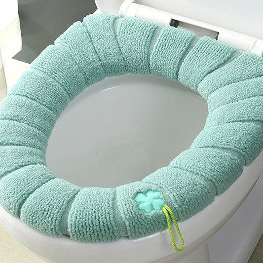 💦Warm Stretchable Washable Toilet Seat Covers with Handle