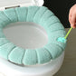 💦Warm Stretchable Washable Toilet Seat Covers with Handle