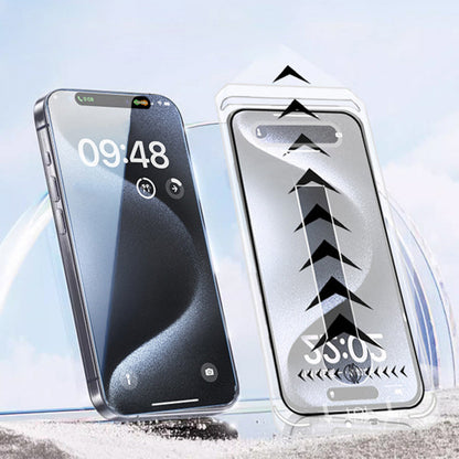 📱 50% DE RÉDUCTION ! 🛡️ Film Protection Écran Anti-Poussière Application Rapide – HD & Anti-Regards for iPhone 17/16/15/14/13 Series