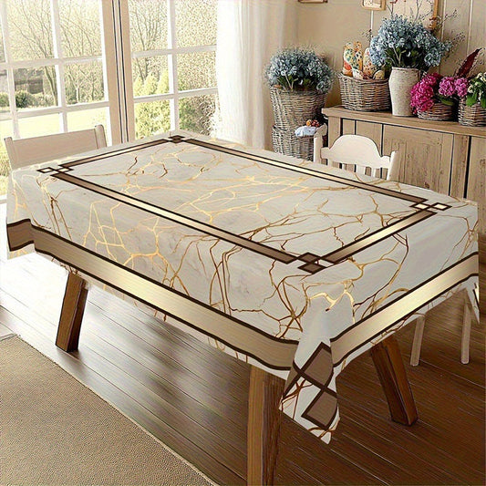 🏠✨Waterproof Marble-Print Tablecloth