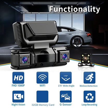 📢📢2026 New Arrivals - 50% Off🚗🔥4-Channel Dash Cam with WiFi & Night Vision