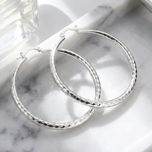 ✨️Diamond-Cut Hoop Earrings for Women💖
