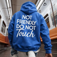 Unisex Not Friendly Oversized Pullover Hoodie