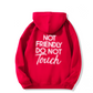 Unisex Not Friendly Oversized Pullover Hoodie